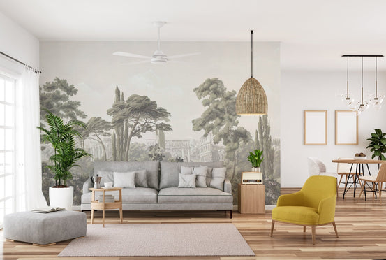 Enchanted Jungle with Mist Wallpaper
 B512