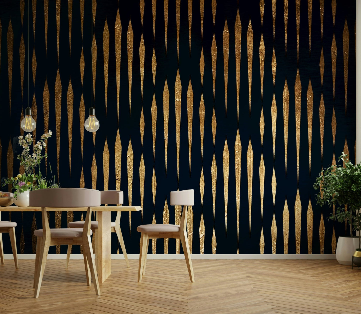 Deep, rich blue and green hues with soft light.

