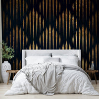 Wall covering evoking tranquility and natural mystery.

