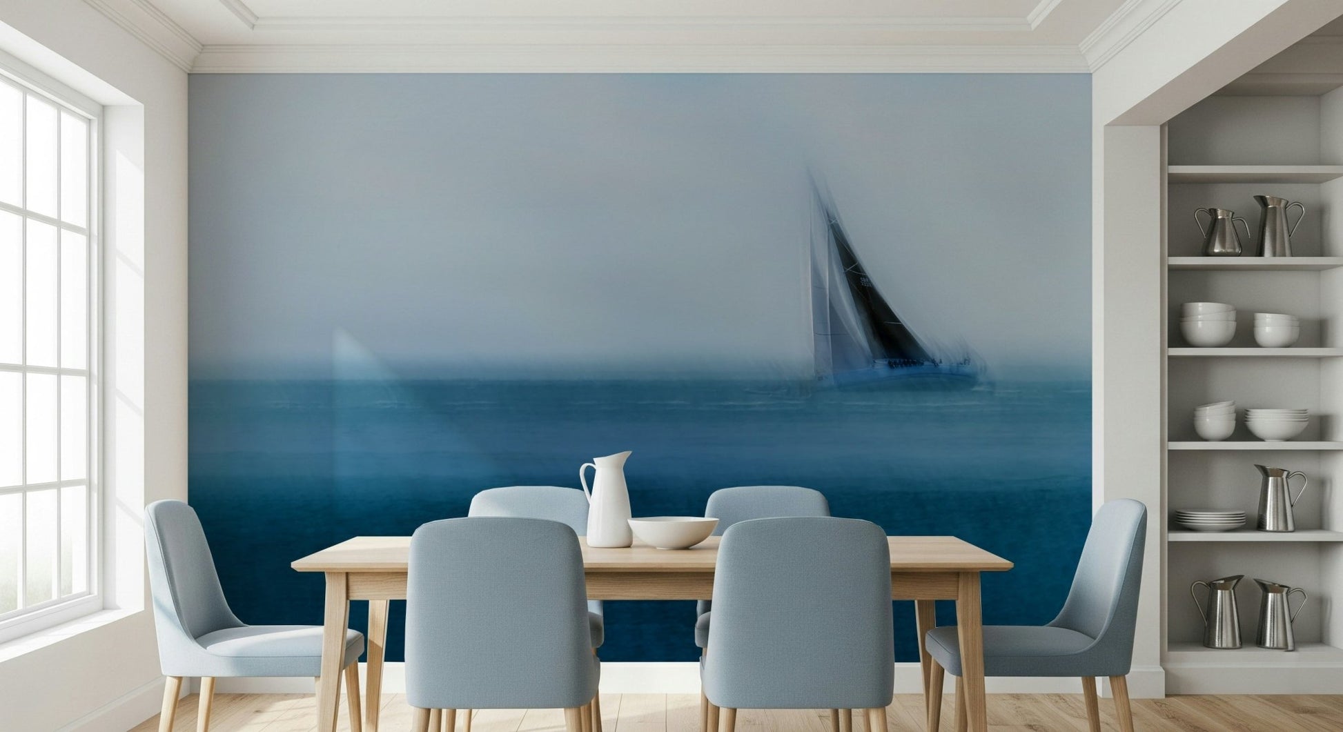 A beautiful modern art wall mural of delicate water.