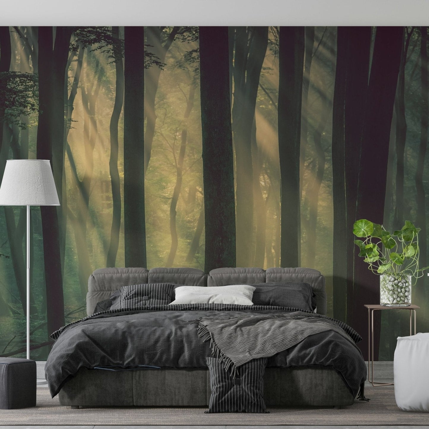 The image shows an artistic impression of a serene woodland scene. GD3674

