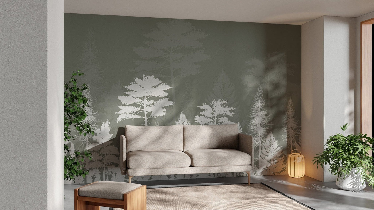 Mysterious Forest Landscape Wallpaper
