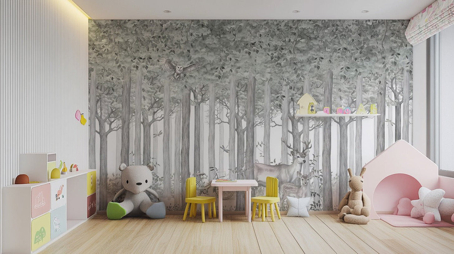 Mystical Fauna Wall Mural - Giffywalls, C322