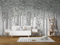 Mystical Fauna Wall Mural - Giffywalls, C322