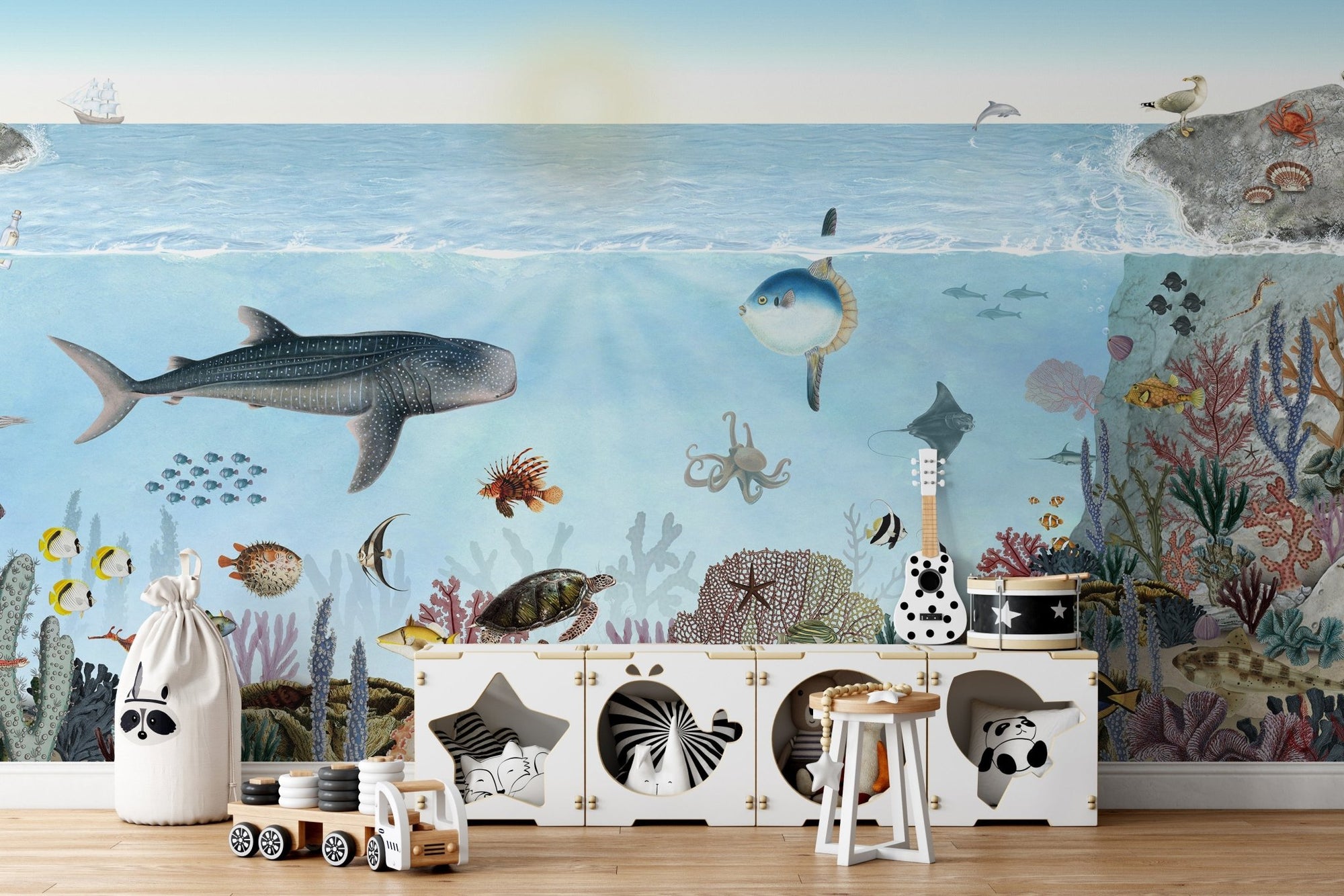 Ocean Lookbook wallpaper with vibrant underwater scene KB39
