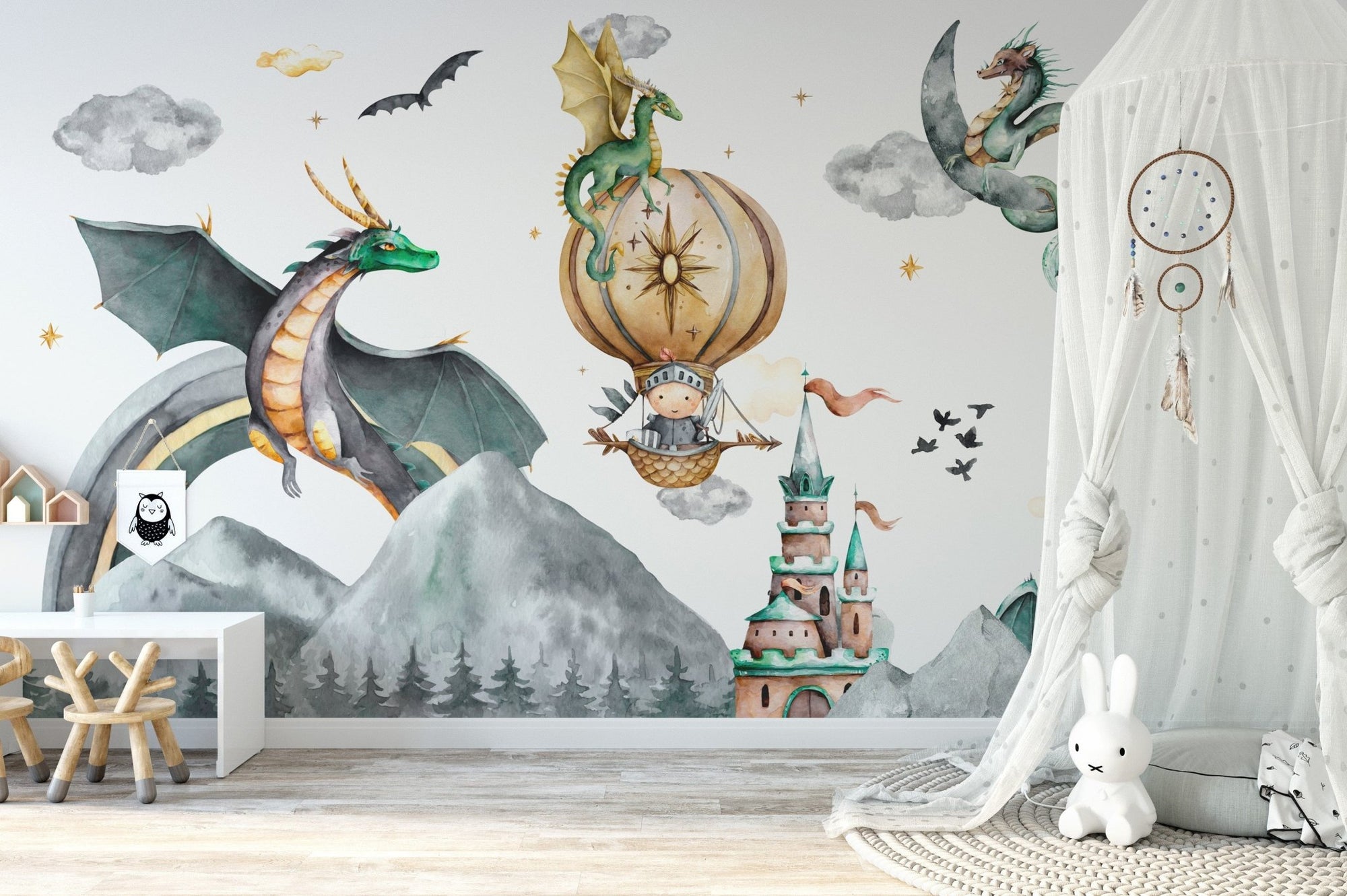 Mystical Mountain Dragon Wallpaper, B897