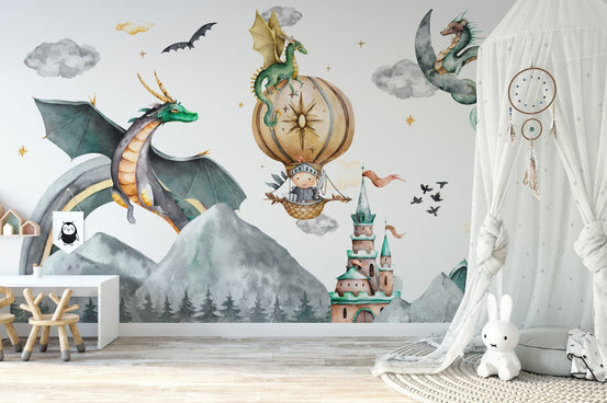 Mystical Mountain Dragon Wallpaper, B897