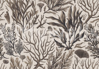 Soft underwater-inspired mural wallpaper design

