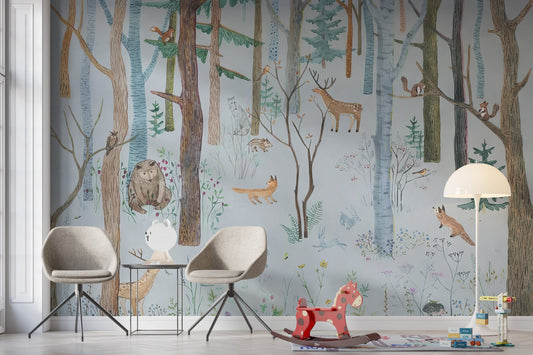 Mystical Wildlife Wallpaper Mural, C271