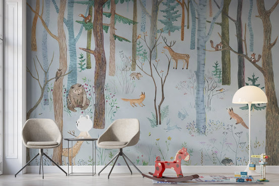 Mystical Wildlife Wallpaper Mural, C271