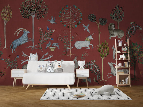 Mythical creatures arbor wallpaper for living rooms, C276
