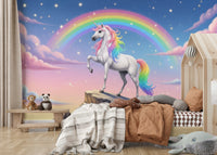 Artistic mountain wall mural for a calming and sophisticated feature wall.