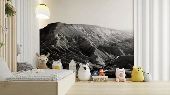 A beautiful desert canyon wallpaper mural of Nahal Zin., GD4830