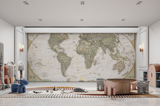 National Geographic world map wallpaper
 D259