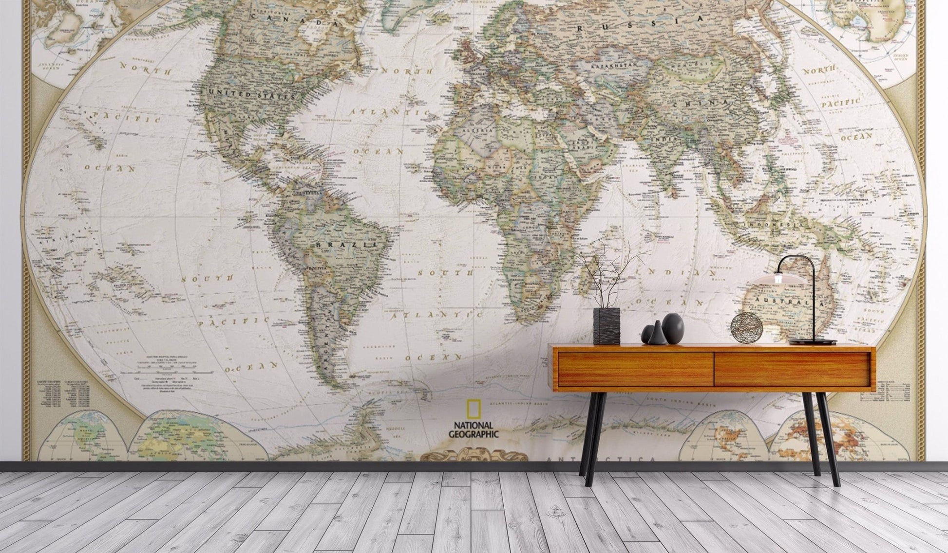 Classic National Geographic map design
