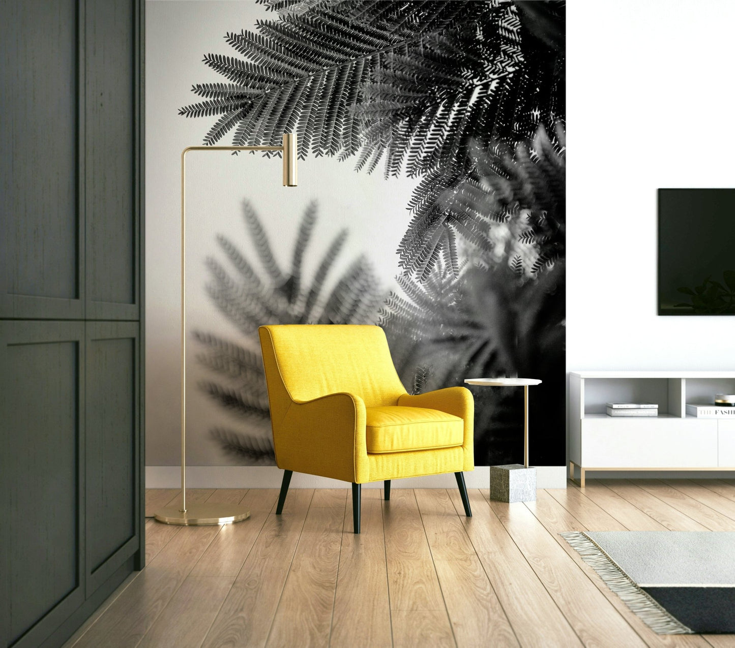 A serene natural abstract wall mural for your decor.

