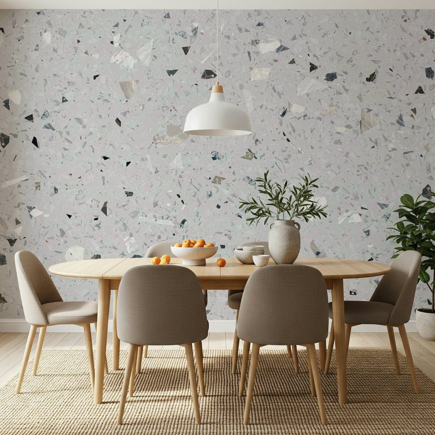 Minimalist Natural Granite texture wall covering.
