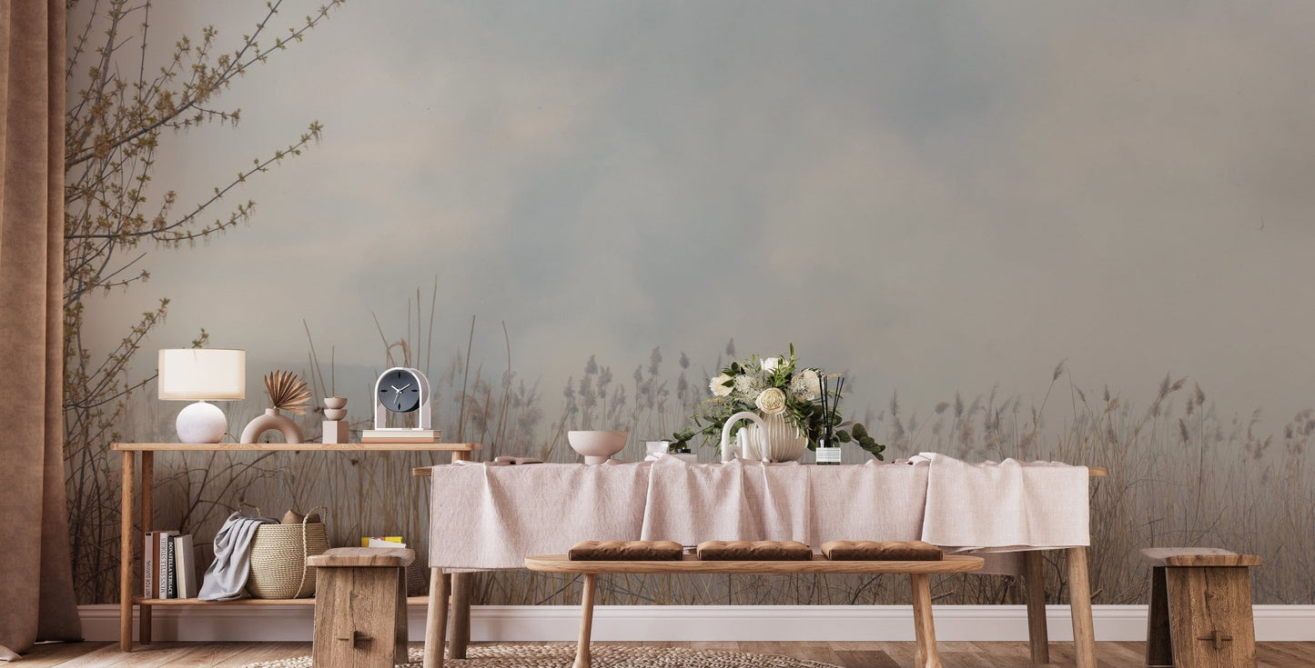 Reeds wallpaper for serene aesthetics A822