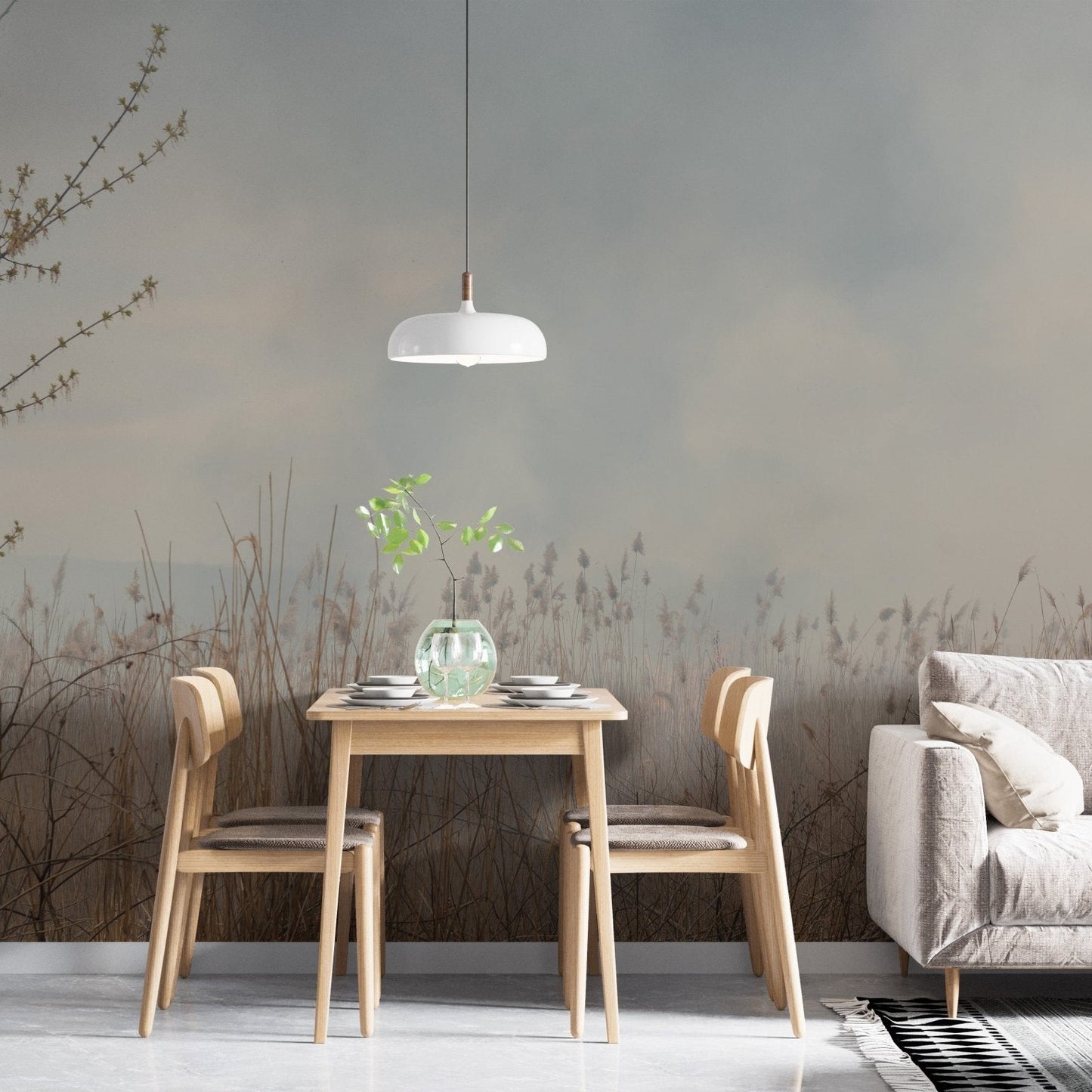 Natural Reeds Wallpaper Murals - Giffywalls A822
