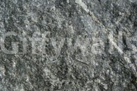 Spa-like bathroom with natural stone finish wall mural.