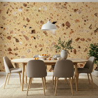 Modern kitchen or bathroom wall mural with a classic stone-like Natural Surface look.