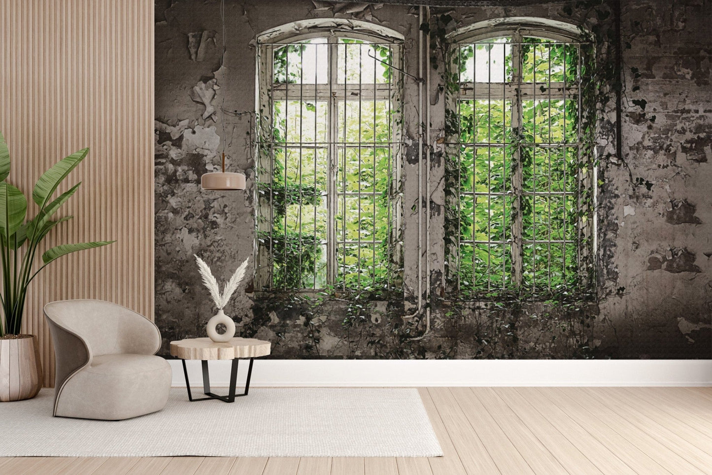 Old-world charm botanical wallpaper B728
