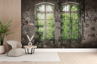 Old-world charm botanical wallpaper B728
