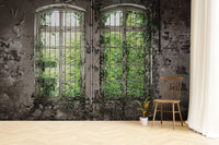 Weathered wall nature-inspired design B728
