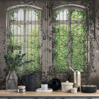 Historic rustic retro wall design B728

