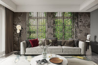 Timeless aged wall nature pattern B728