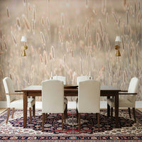 Nature's Bliss Wall Mural installed in a cozy reading nook with a plush chair., GD6454