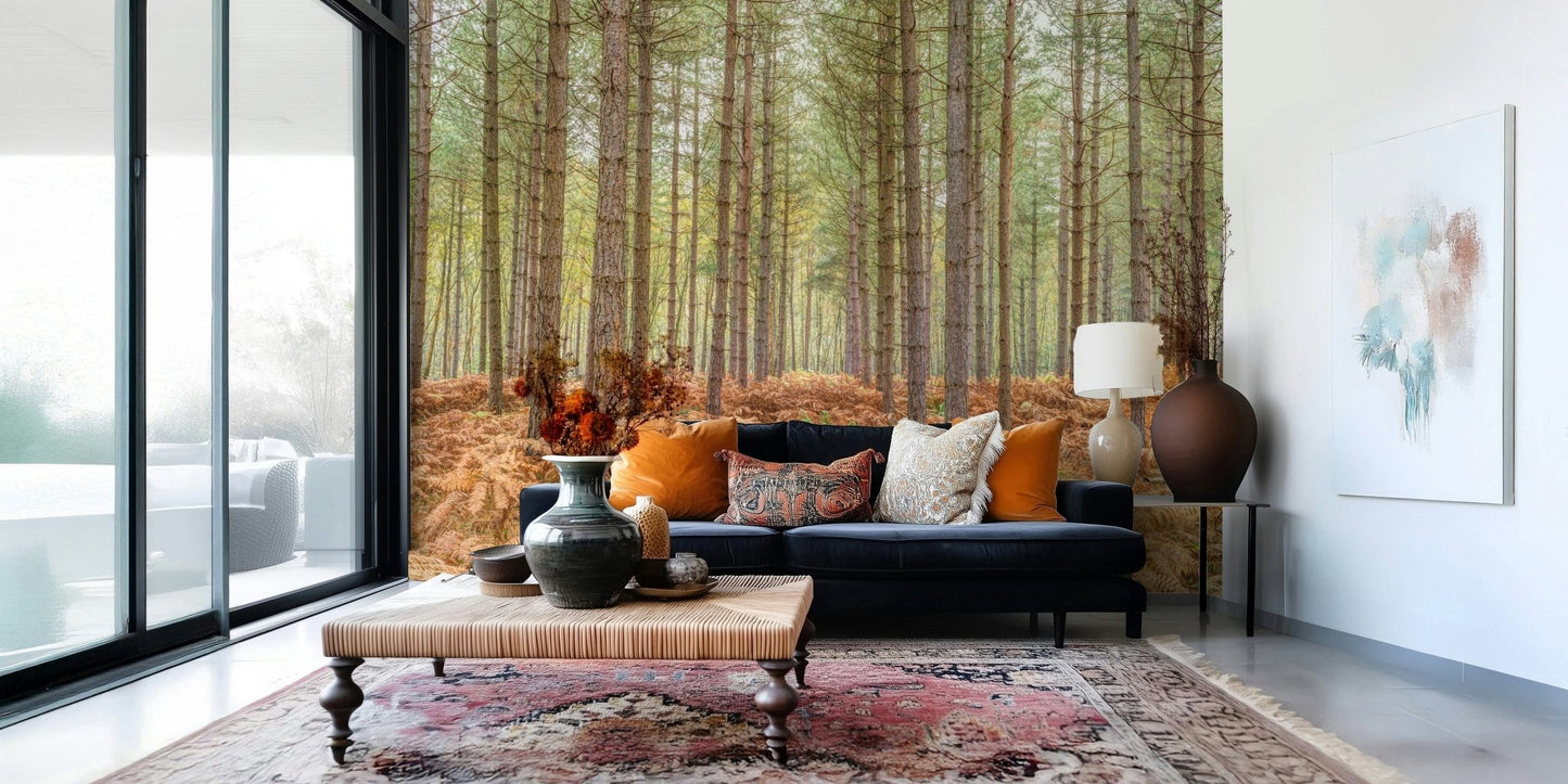 Nature's Embrace wall mural for a warm and organic interior aesthetic.