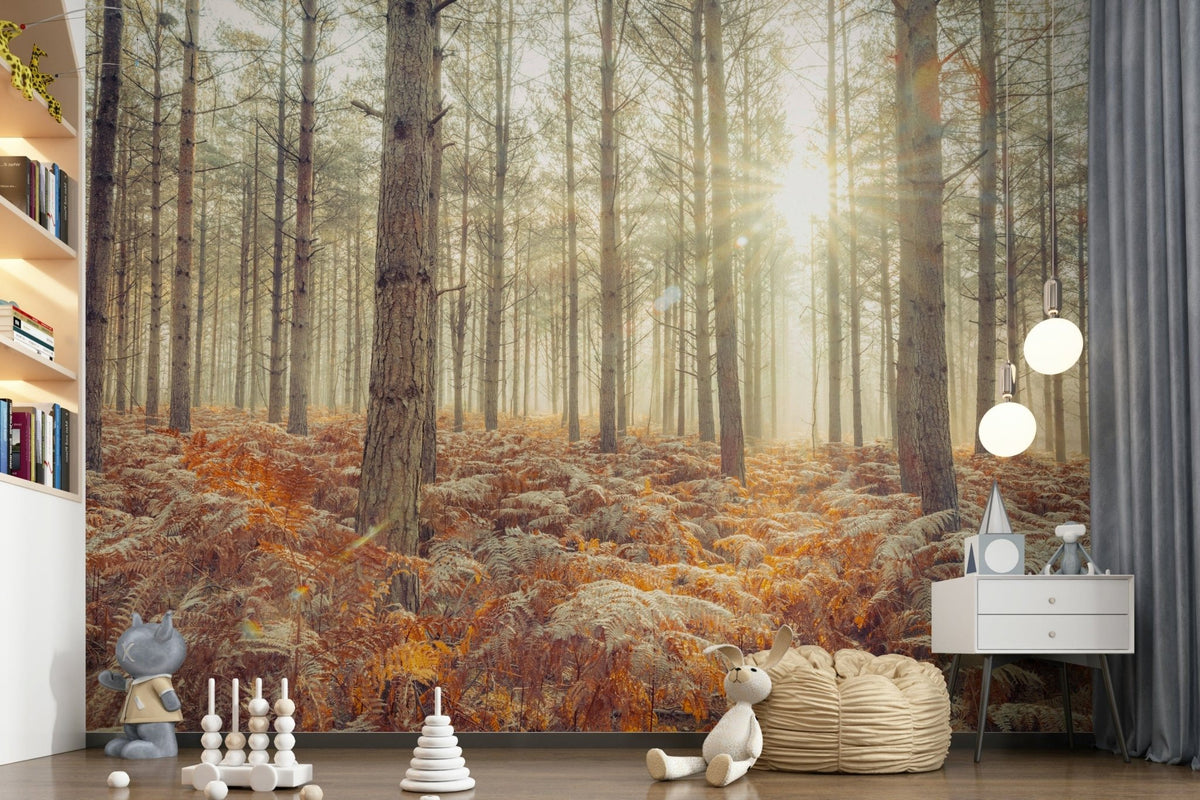 Nature's Spotlight Wall Mural used as a focal point in a contemporary hallway., GD5039