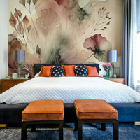 Subtle mural depicting nature’s quiet beauty.

