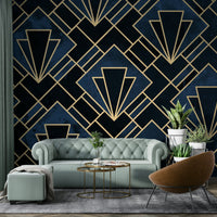 Stylish wallpaper with vintage flair
