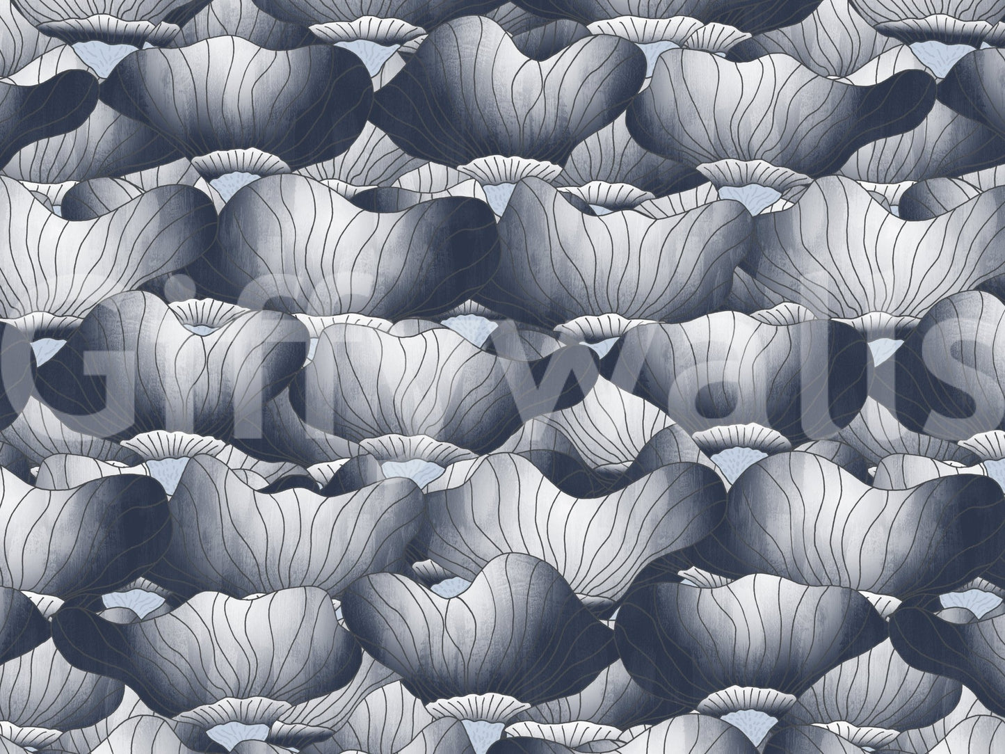 Corner light emphasizing the beautiful Botanical Bloom Waves.