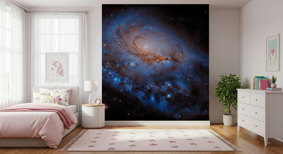 Nebula Dreams Wall Mural wallpaper mural in a modern living room., GD7907