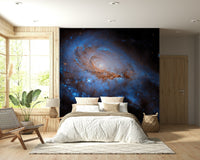 Nebula Dreams Wall Mural wallpaper mural with purple and blue colours.
