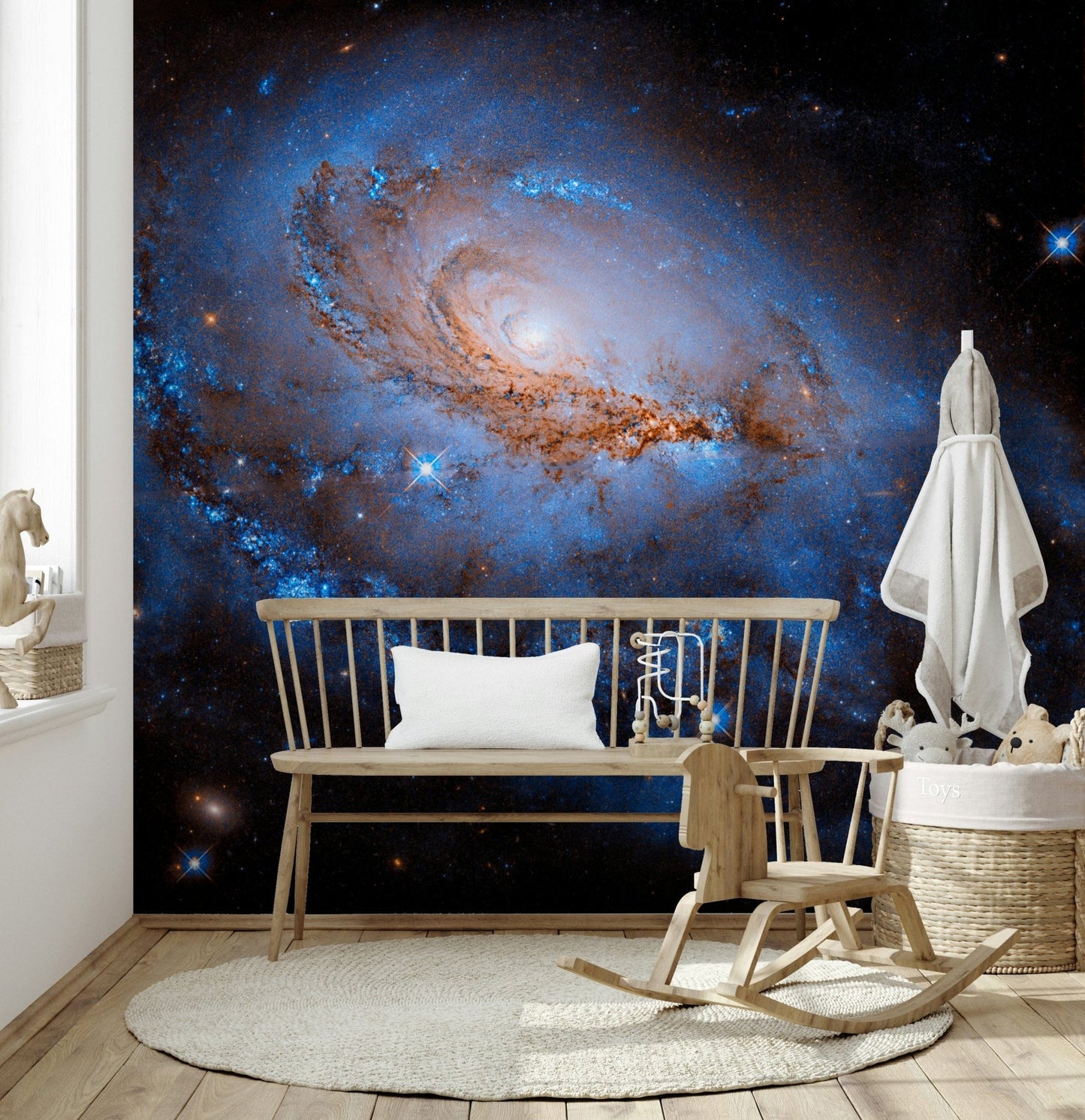 Nebula Dreams Wall Mural wallpaper mural for a minimalist apartment.