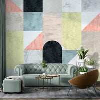 Stylish wall mural for modern space

