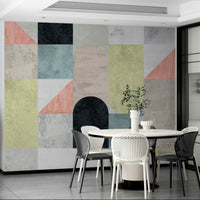 Neo modern lines wall mural

