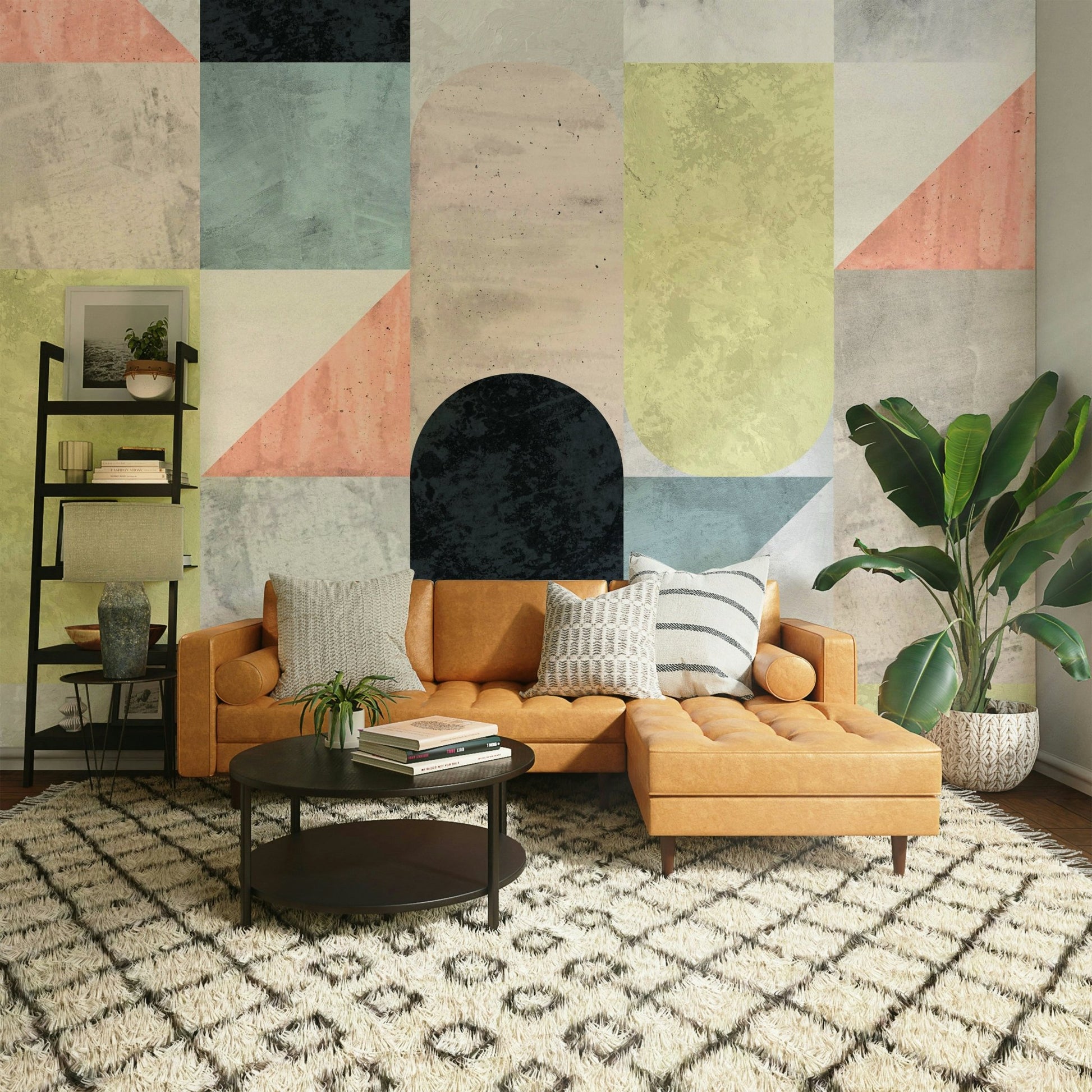 Bold and clean modern wallpaper

