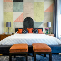 Clean layout wall mural pattern

