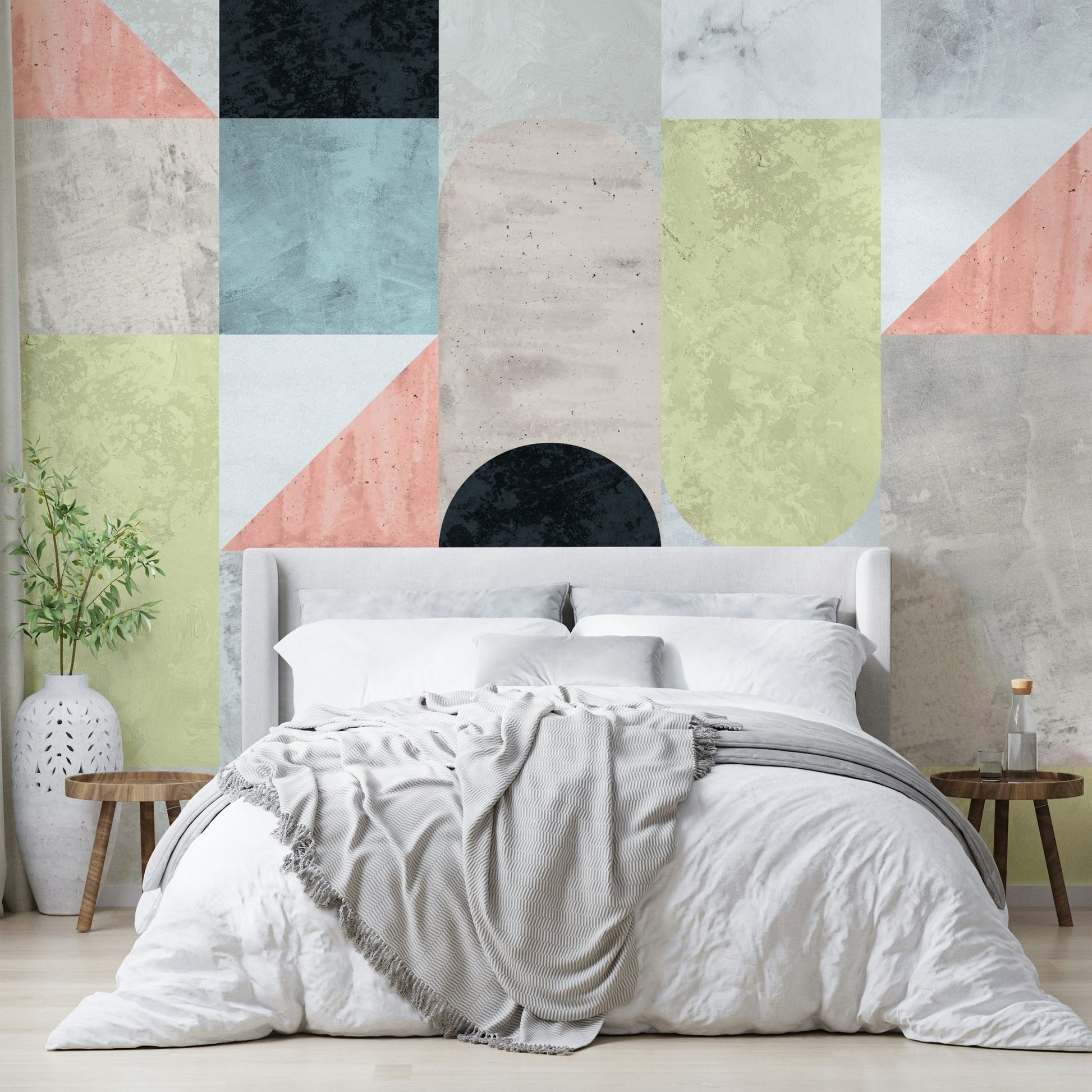 Neo modern shapes wall design

