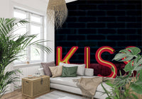 An artistic minimalist form mural for home decor., GD5843