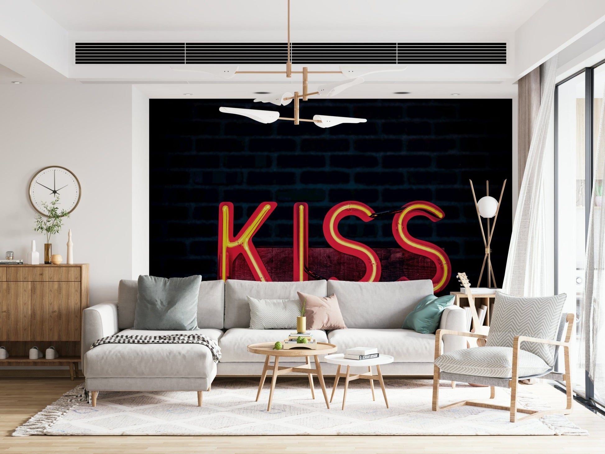 A serene flowing design wall mural for your decor., GD5843