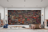 Abstract cityscape urban-themed wallpaper