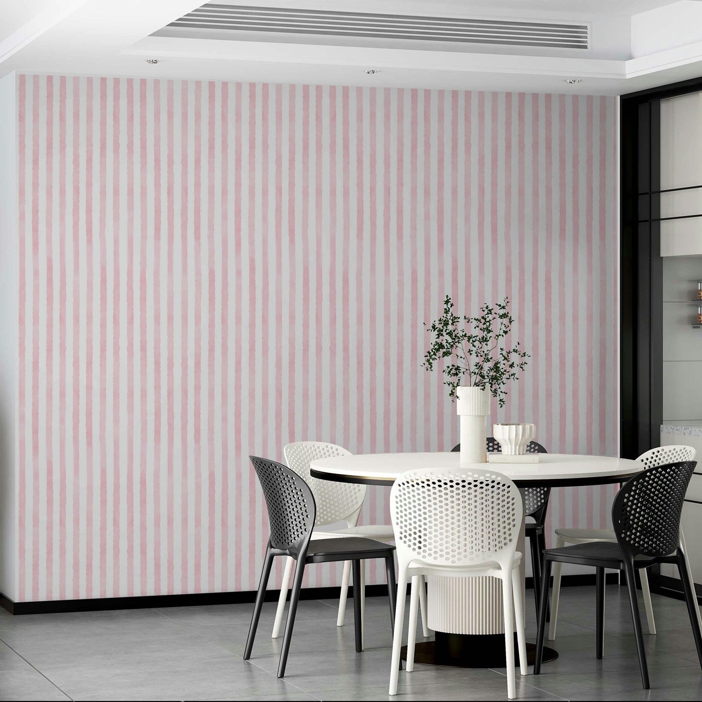 Watercolor effect stripe wallpaper design
