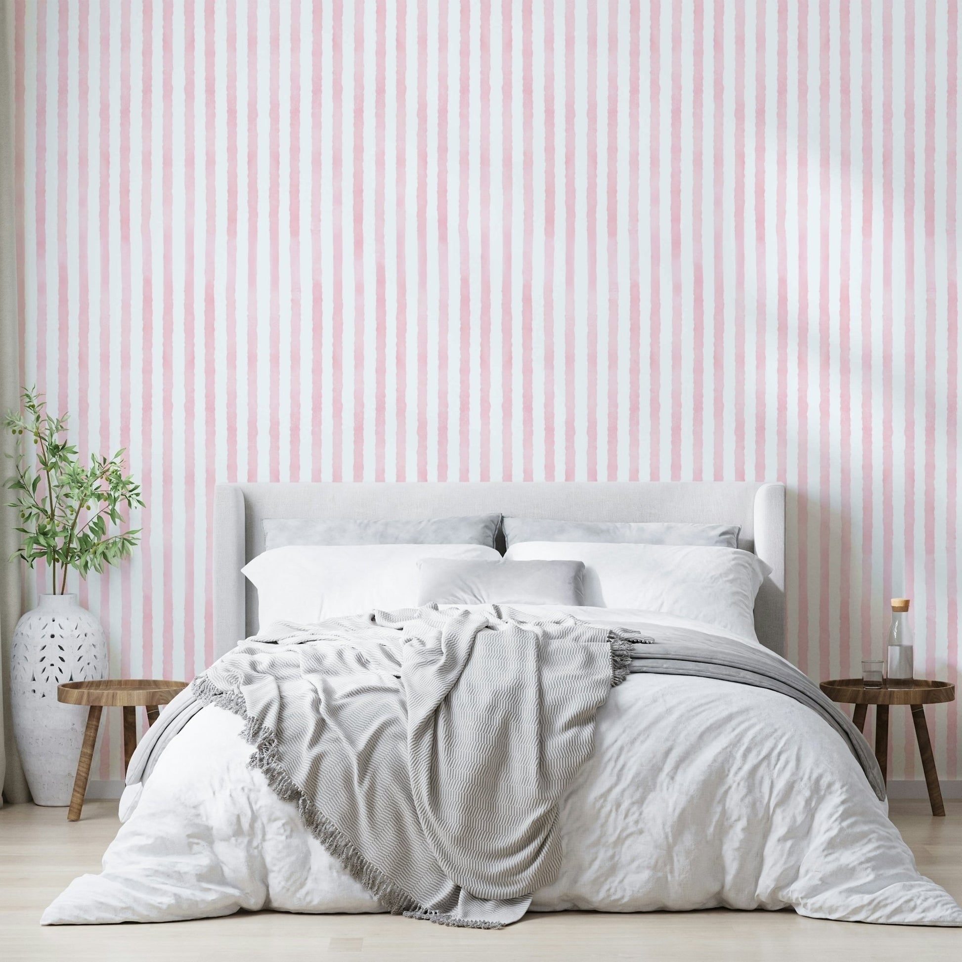Minimalist stripe pattern with soft hues

