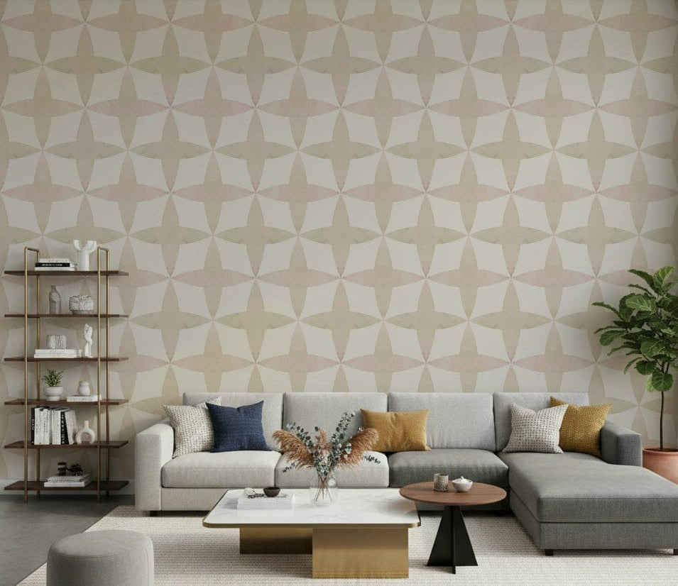 Neutral Diamonds, peel and stick wall mural, light tan decorative surface., GD7157
